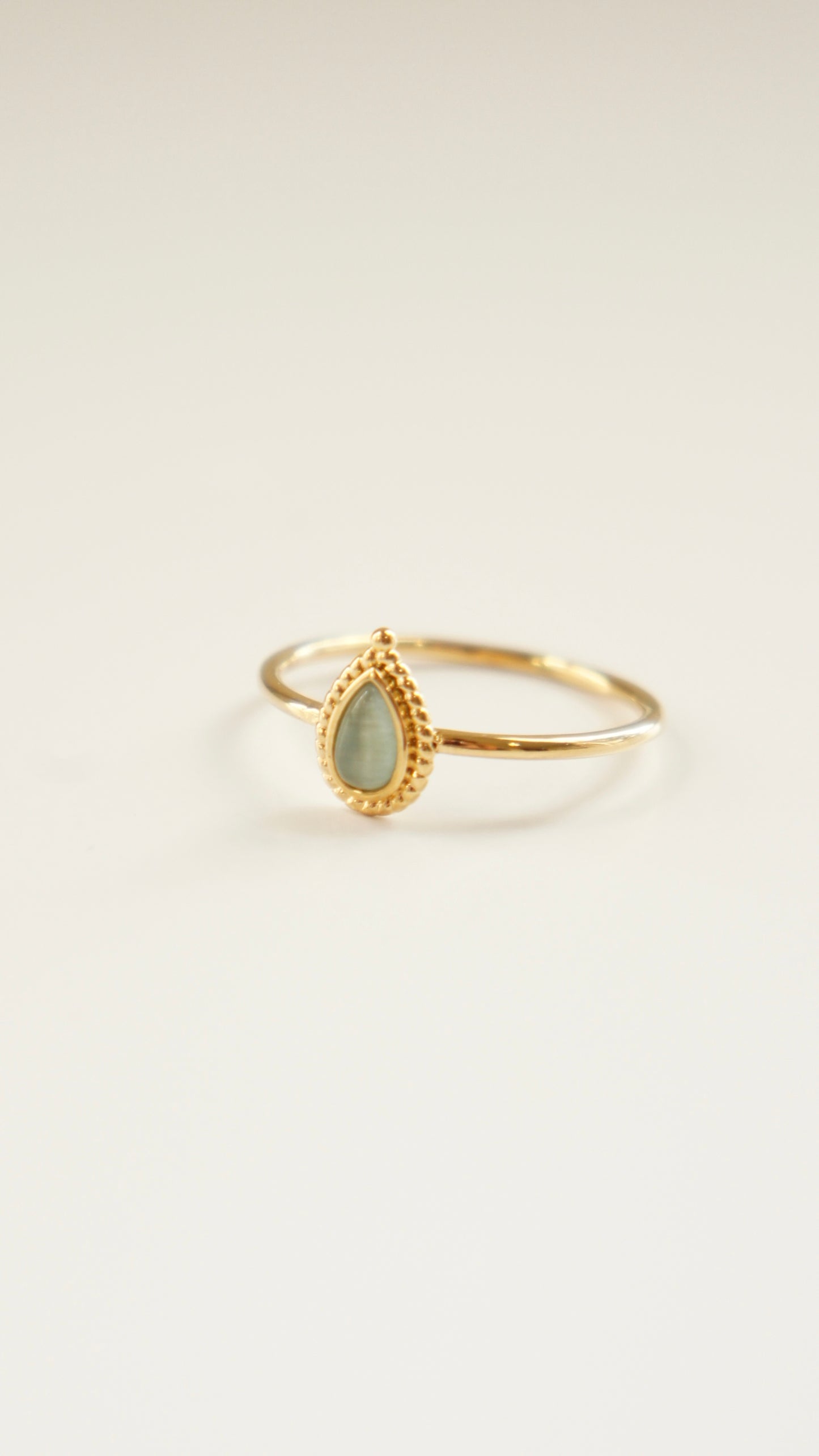 Opal Water Drop Ring