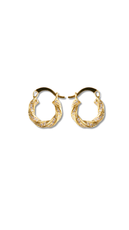 Twisted Zirconia Hoops