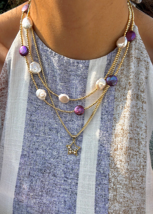 Katy’s Coin Pearl Necklace