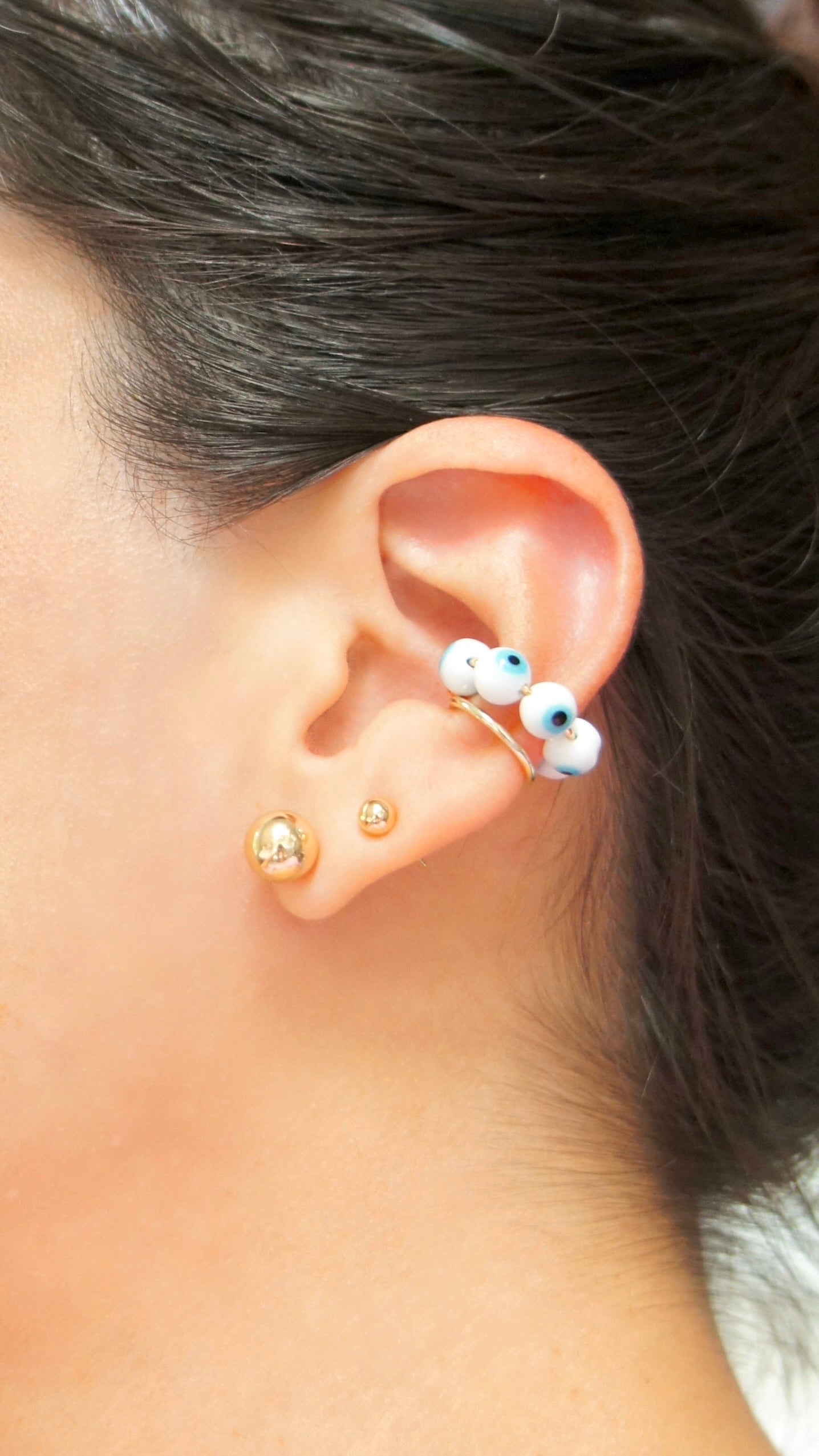 Evil Eye Ear Cuff