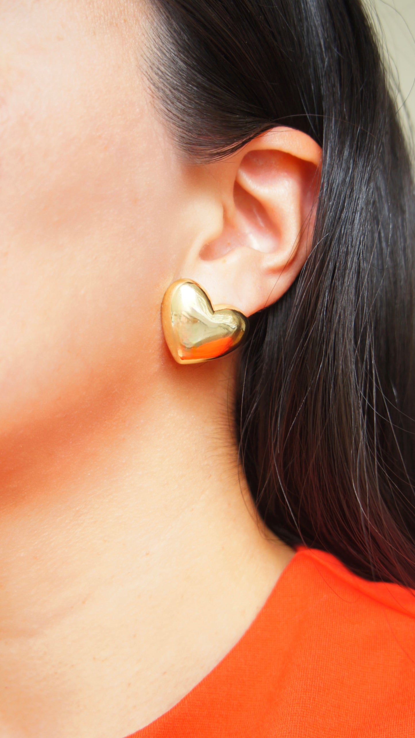 Mila Heart Studs