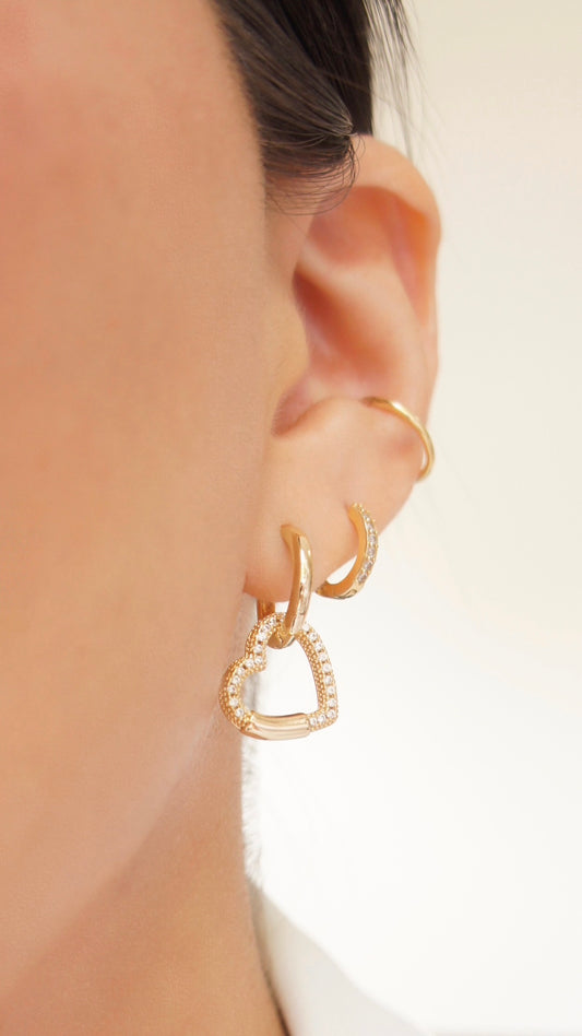 Heart Drop Earrings