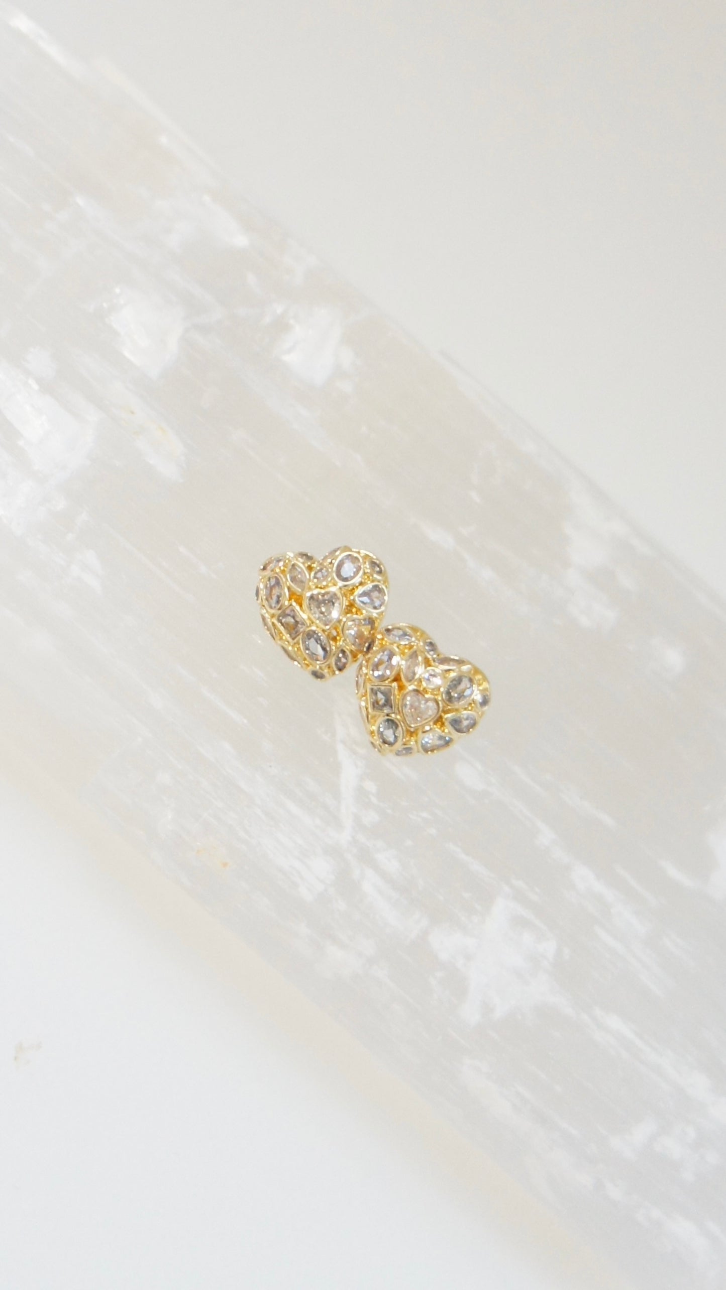 Beatriz Heart Stud Earrings