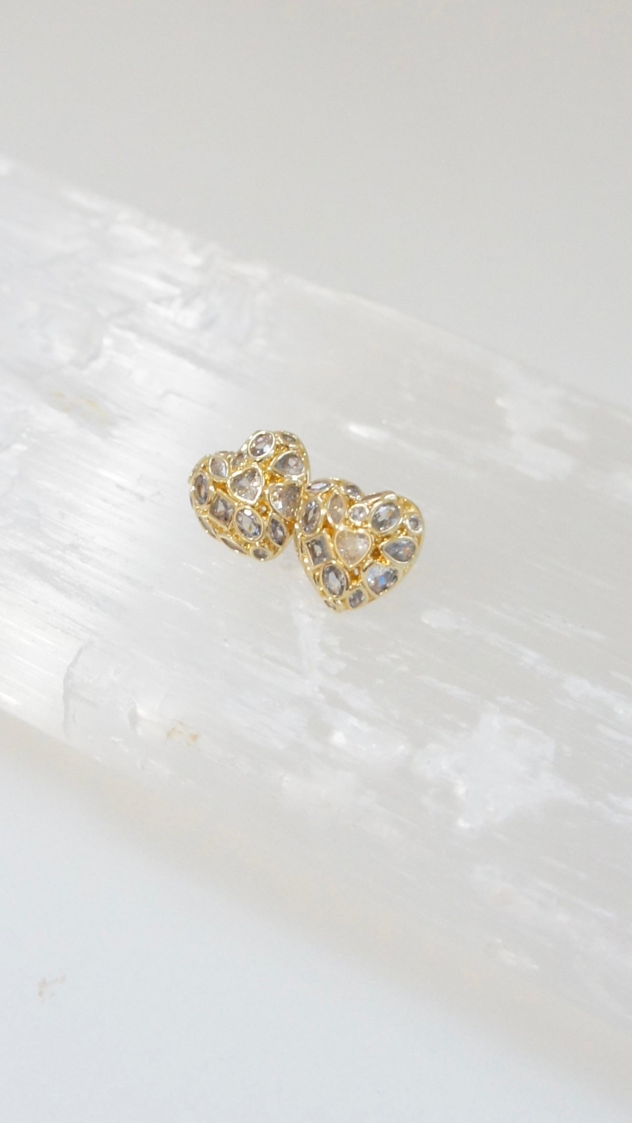 Beatriz Heart Stud Earrings