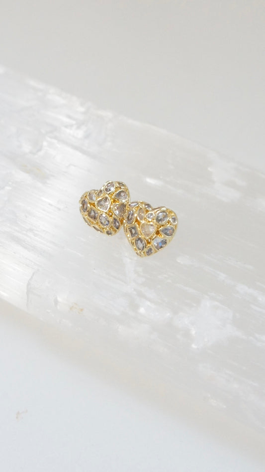 Beatriz Heart Stud Earrings