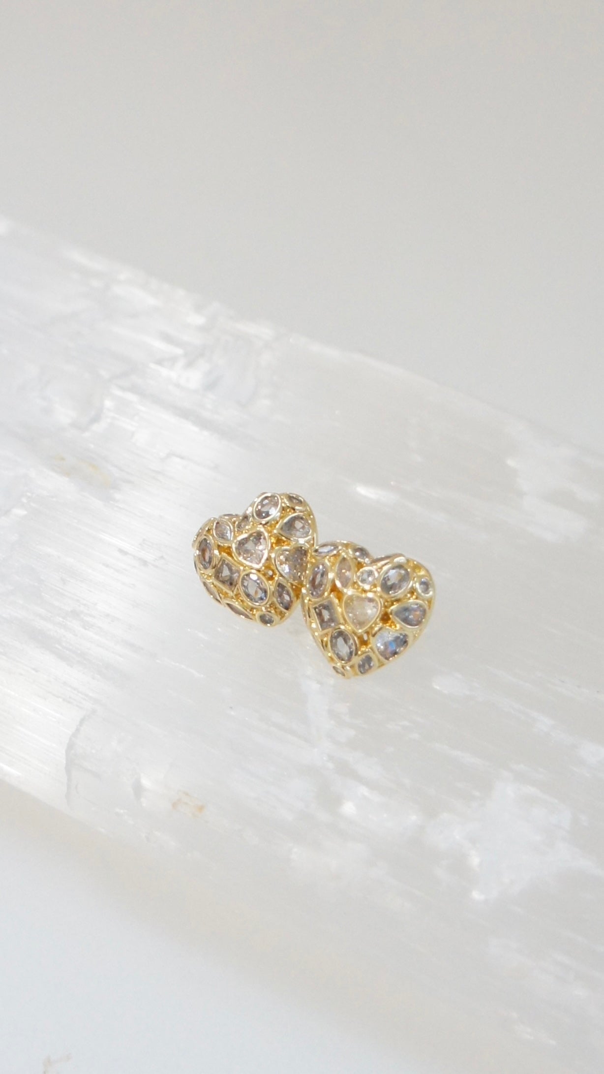 Beatriz Heart Stud Earrings