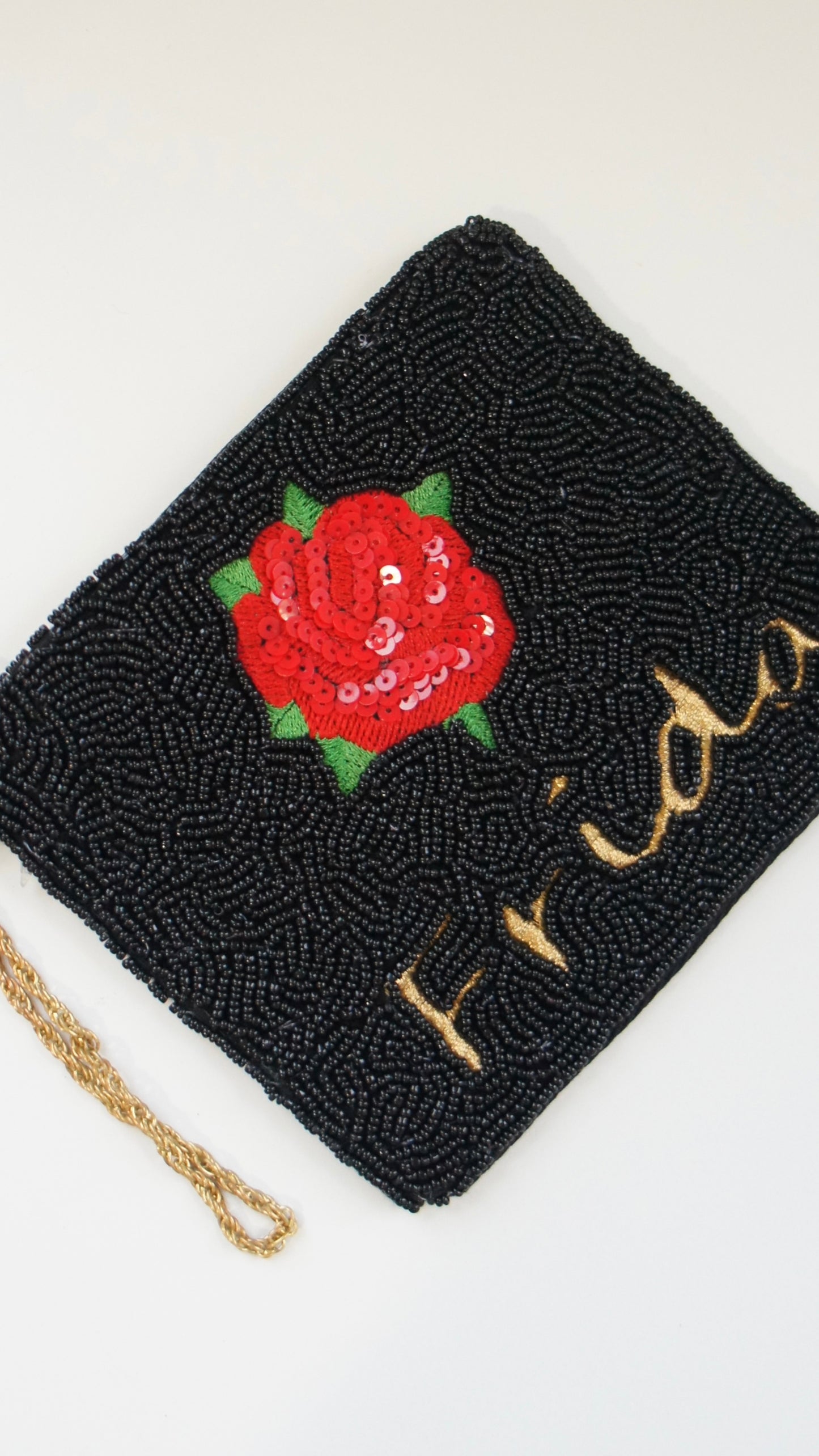 Frida Rose Pouch Bag